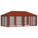 Gazebo Cover med sidevægge 6 x 3 m Terrakotta Polyester 190