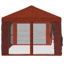 Gazebo Cover med sidevægge 6 x 3 m Terrakotta Polyester 190