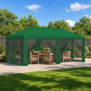 Gazebo Cover med sidevægge 6 x 3 m Grøn Polyester 190