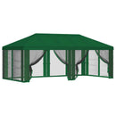 Gazebo Cover med sidevægge 6 x 3 m Grøn Polyester 190
