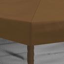 Gazebo Cover med sidevægge 6 x 3 m Gråbrun Polyester 190