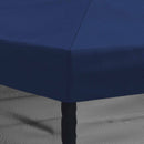 Gazebo Cover med sidevægge 6 x 3 m Blå Polyester 190