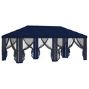 Gazebo Cover med sidevægge 6 x 3 m Blå Polyester 190