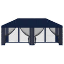 Gazebo Cover med sidevægge 6 x 3 m Blå Polyester 190