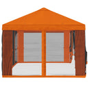 Gazebo Cover med sidevægge 6 x 3 m Orange Polyester 190