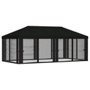 Gazebo Cover med sidevægge 6 x 3 m Sort Polyester 190
