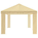 Gazebo Dække 6 x 3 m Cremefarvet Polyester 190 gsm