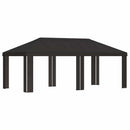 Gazebo Dække 6 x 3 m Antracit Polyester 190 gsm