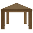 Gazebo Dække 6 x 3 m Gråbrun Polyester 190 gsm