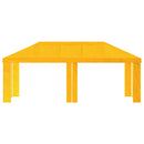 Gazebo Dække 6 x 3 m Gul Polyester 190 gsm