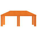 Gazebo Dække 6 x 3 m Orange Polyester 190 gsm