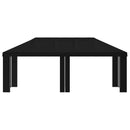 Gazebo Dække 6 x 3 m Sort Polyester 190 gsm