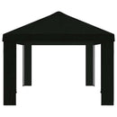 Gazebo Dække 6 x 3 m Sort Polyester 190 gsm