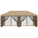 Gazebo Cover med sidevægge Beige 600,5 x 300,5 cm Polyester