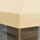 Gazebo Cover med sidevægge Cremefarvet 600,5 x 300,5 cm