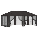 Gazebo Cover med sidevægge Antracit 600,5 x 300,5 cm Polyester