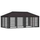 Gazebo Cover med sidevægge Antracit 600,5 x 300,5 cm Polyester