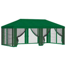 Gazebo Cover med sidevægge Grøn 600,5 x 300,5 cm Polyester