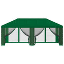 Gazebo Cover med sidevægge Grøn 600,5 x 300,5 cm Polyester