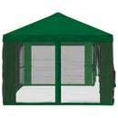 Gazebo Cover med sidevægge Grøn 600,5 x 300,5 cm Polyester