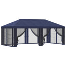 Gazebo Cover med sidevægge Blå 600,5 x 300,5 cm Polyester