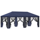 Gazebo Cover med sidevægge Blå 600,5 x 300,5 cm Polyester