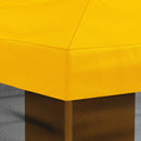Gazebo Cover med sidevægge Gul 600,5 x 300,5 cm Polyester