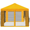 Gazebo Cover med sidevægge Gul 600,5 x 300,5 cm Polyester