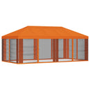 Gazebo Cover med sidevægge Orange 600,5 x 300,5 cm Polyester