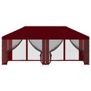 Gazebo Cover med sidevægge Bordeaux 600,5 x 300,5 cm Polyester
