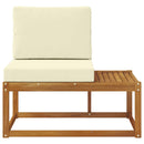 Udendørs Modulsofa med pude Naturfarvet 91 x 63 x 73 cm