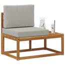 Udendørs Modulsofa med pude Naturfarvet 91 x 63 x 73 cm