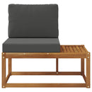 Udendørs Modulsofa Naturlig og Antracit 91 x 63 x 73 cm
