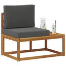 Udendørs Modulsofa Naturlig og Antracit 91 x 63 x 73 cm