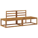 Udendørs Modulsofa 2 Stk Naturfarvet 182,5 x 63 x 73 cm