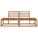 Udendørs Modulsofa 2 Stk Naturfarvet 182,5 x 63 x 73 cm