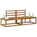 Udendørs Modulsofa 2 Stk Naturfarvet 182,5 x 63 x 73 cm