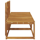 Udendørs Modulsofa 2 Stk Naturfarvet 182,5 x 63 x 73 cm