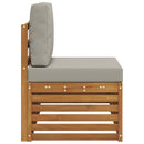Udendørs end sofa Naturfarvet 91 x 63 x 73 cm Massivt Akacietræ