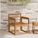 Armlæn 2 pcs Brun 59 x 6 x 61 cm Konstrueret træ