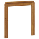 Armlæn 2 pcs Brun 59 x 6 x 61 cm Konstrueret træ