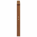 Armlænet 2 pcs Brun 60 x 6 x 61 cm Konstrueret træ
