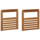 Armlæn 2 pcs Brun 59 x 6 x 61 cm Konstrueret træ