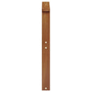 Armlæn 2 pcs Brun 60 x 6 x 61 cm Konstrueret træ