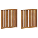 Armlænet 2 pcs Brun 60 x 6 x 61 cm Konstrueret træ