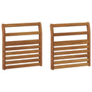 Armlæn 2 pcs Naturfarvet 58,5 x 8 x 60 cm Massivt Akacietræ