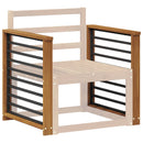 Armlæn 2 pcs Naturfarvet 60 x 6 x 61 cm Massivt Akacietræ