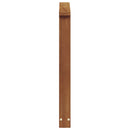 Armlæn 2 pcs Naturfarvet 60 x 6 x 61 cm Massivt Akacietræ