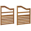Armlæn 2 pcs Brun 59 x 4 x 73 cm Konstrueret træ