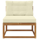 Udendørs Mellem Sofa Naturfarvet
